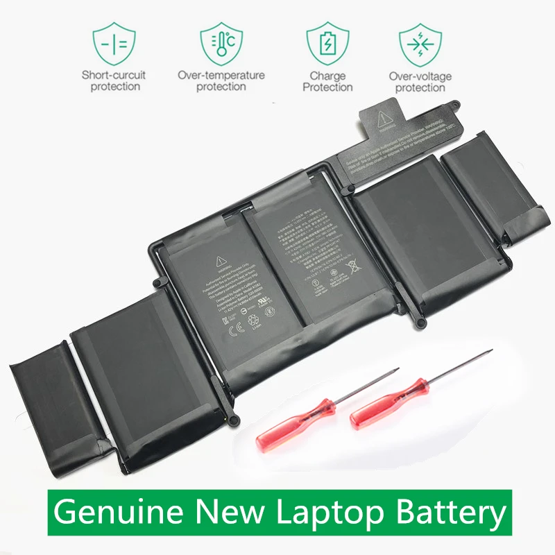 Onevan Genuíno A1582 Bateria para Macbook Pro 13 Aaa1502 Bateria 2022 Retina 74.9wh Livre Ferramentas Parafusos de Base Baterias p/ laptop