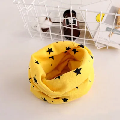 13 Хлопковый снуд, детский шарф с рисунком Kawaii, мягкий теплый шарф для мальчиков и девочек, зимние шарфы с кольцами для малышей, B039 - Цвет: 13