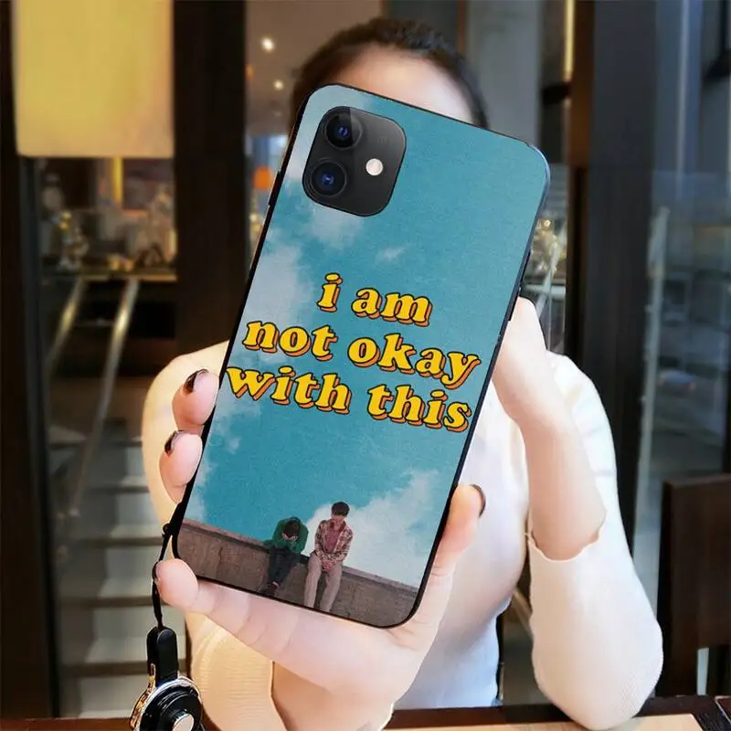 Чехол для телефона NBDRUICAI с надписью I am not нормально по мотивам фильма art Poserts Apple