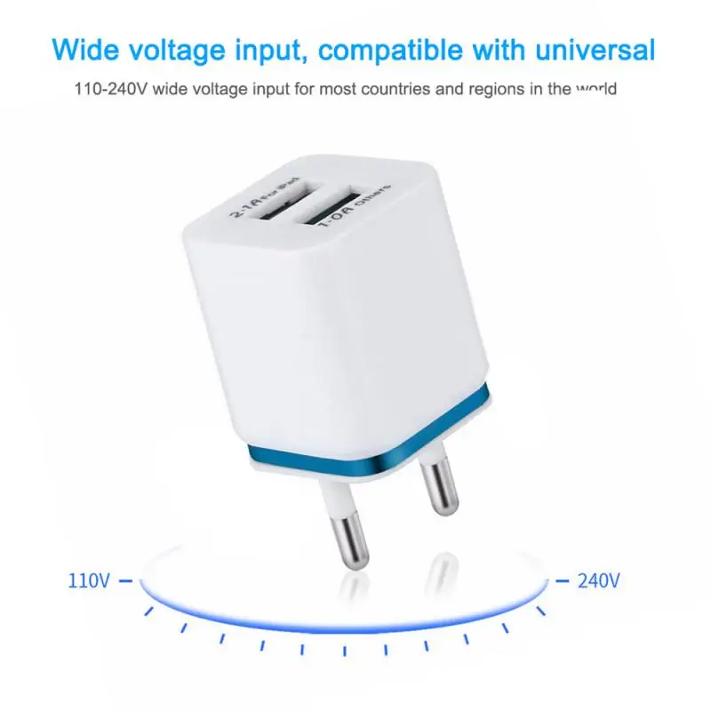 1A Dual USB Phnom Penh покрытие Мобильный телефон зарядное устройство умное Универсальное