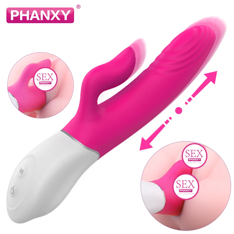 Вибраторы PHANXY Mr.Lighter для женщин в виде кролика точки G с электромагнитным