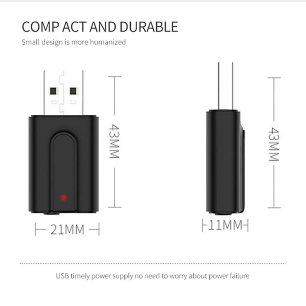 KISSCASE 2 в 1 bluetooth адаптер приемник USB мини беспроводной передатчик для динамиков
