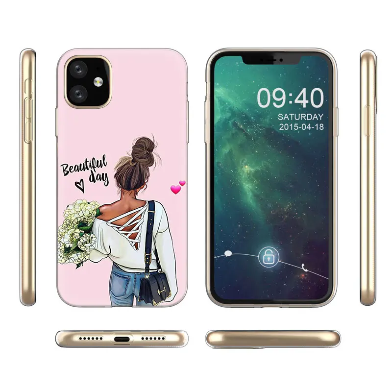 Силиконовый чехол для Apple iPhone 11 Pro XS Max X XR 6 6s 7 8 Plus 5 | Мобильные телефоны и