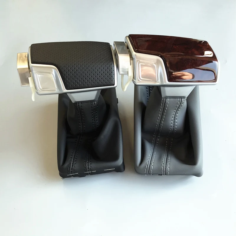 Автомобильная кожаная Хромированная ручка переключения передач для AUDI A6 A7 A3 A4 A5 c6