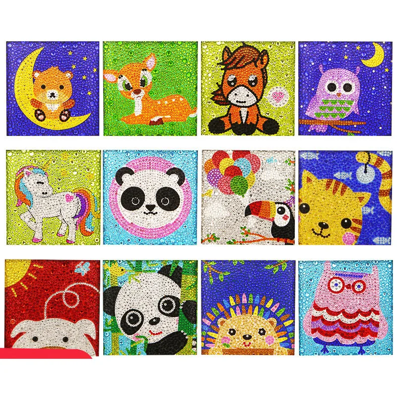 

5D Diamond Painting Kits for Kids Full Drill Cat Mosaic Cross Stitch Embroidery DIY Kit Animal Home Decor Diamond Art Crafts