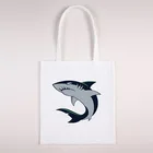 Недорогая женская сумка с мультяшным акулой, женские Брендовые женские сумки 2021, Корейская сумка для аксессуаров, сумка для хранения, большая пляжная сумка, чемодан