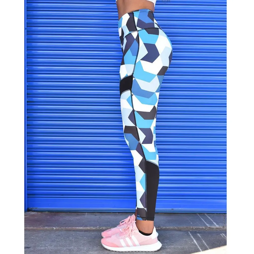 

Sexy Women High Waist Leggings Hips Push Up Fitness Legging 3D Digital Printed Slim Ankle-Length Pants Sportswear Trousers