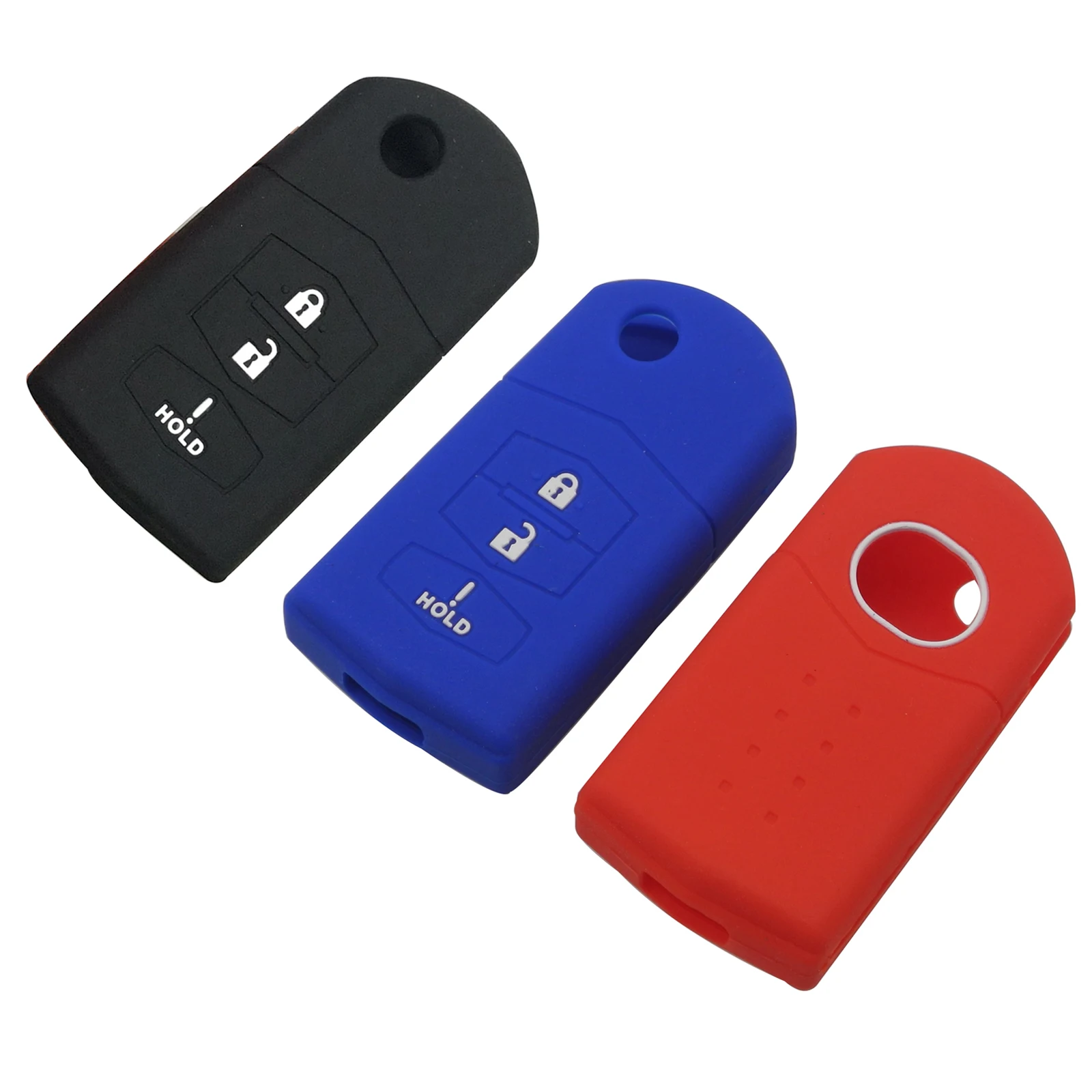 

Jingyuqin 10 шт., силиконовая красочная модель 3BTN для MAZDA 3 5 6