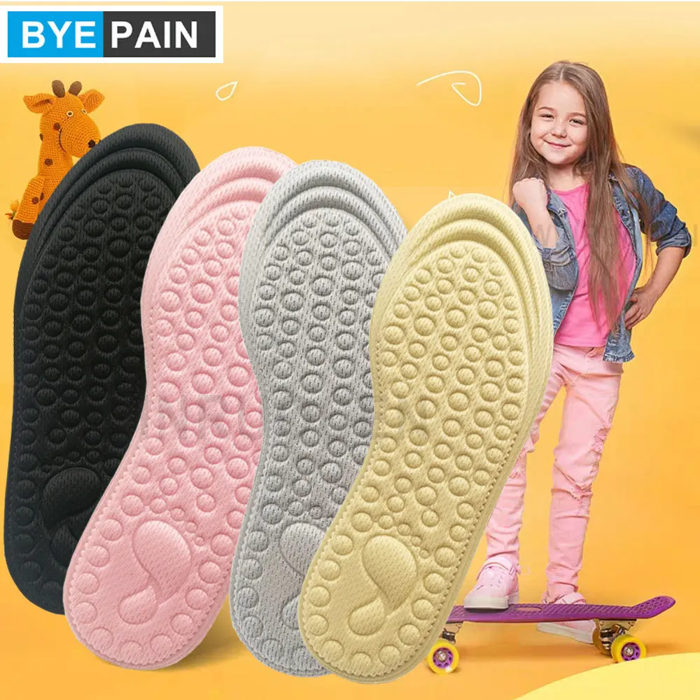 

2 пары, детские дышащие стельки с эффектом памяти