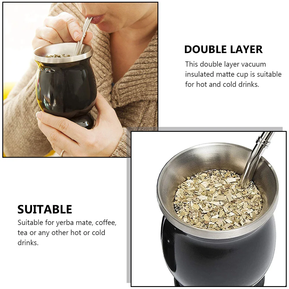 1 Set of Stainless Steel Water Cup Jar Miniature Outdoor Tea Mark | Дом и сад