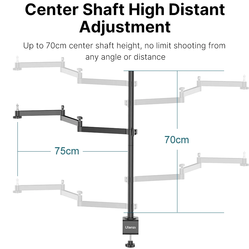 Ulanzi веб-камера подставка Гибкая прямая трансляция настольная Съемная шаровая