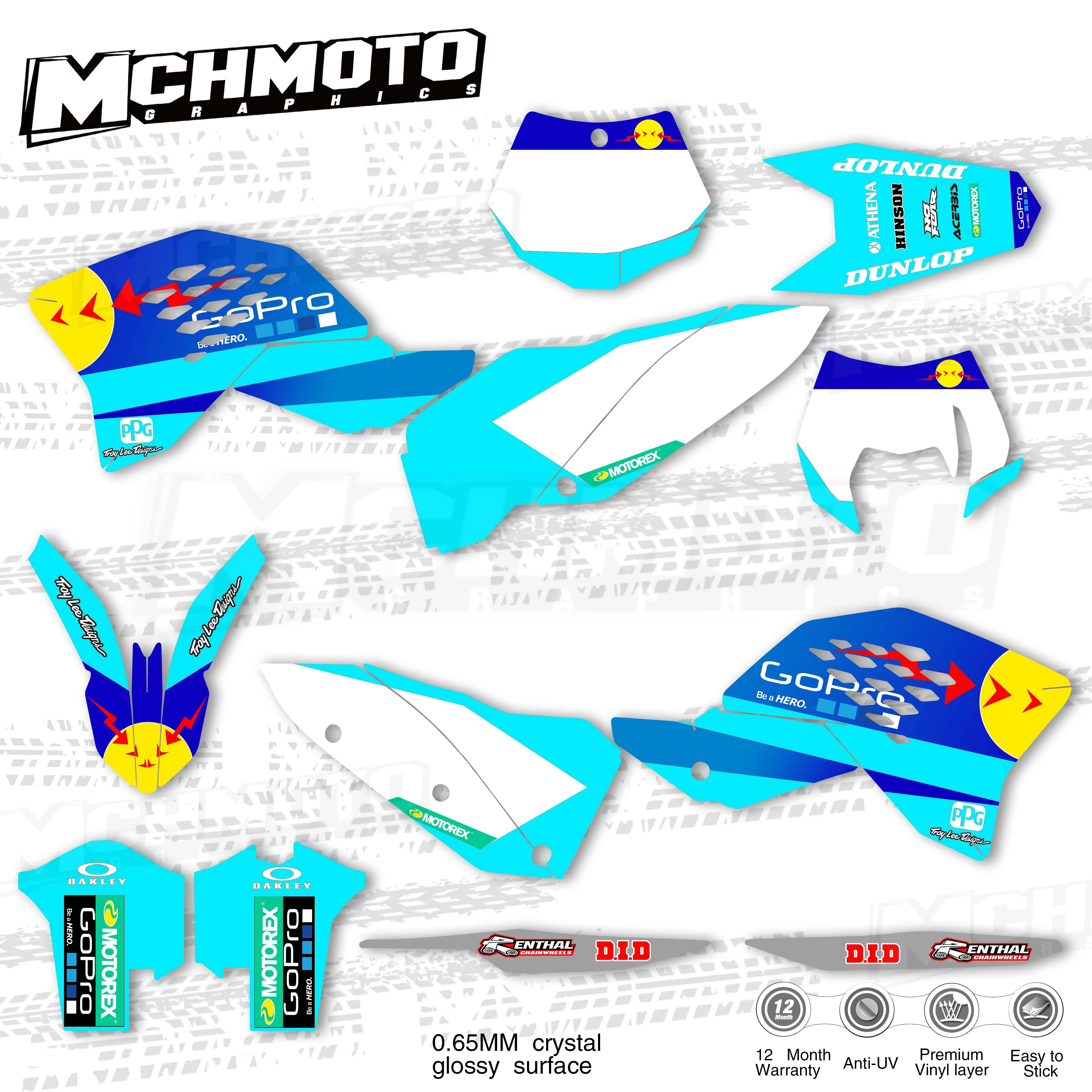 Наклейки MCHMFG для KTM EXC SXF125 250 300 450 530 2008 2009 2010 2011 | Автомобили и мотоциклы