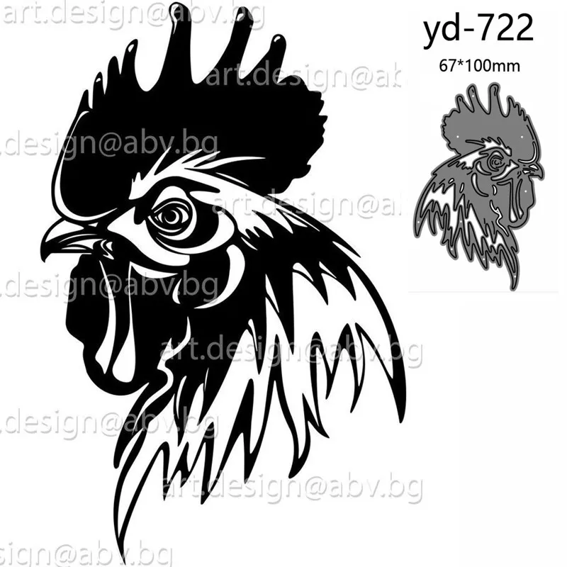 

Металлические Вырубные штампы форма петух Украшение скрапбукинг бумага рукоделие Нож Форма лезвие перфоратор трафареты