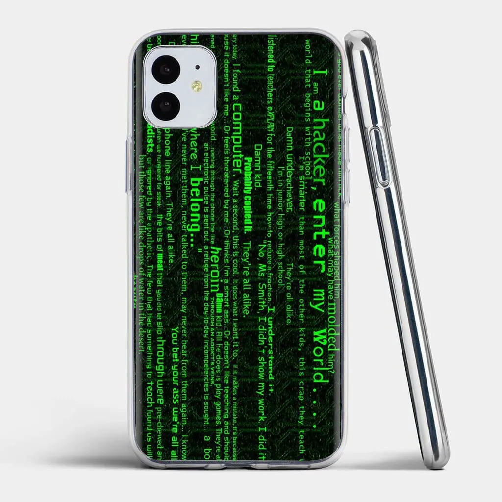 Силиконовый чехол для iPhone 11 Pro 4 4S 5 5S SE 5C 6 6S 7 8 X XR XS Plus Max For iPod Touch Pretty хакер