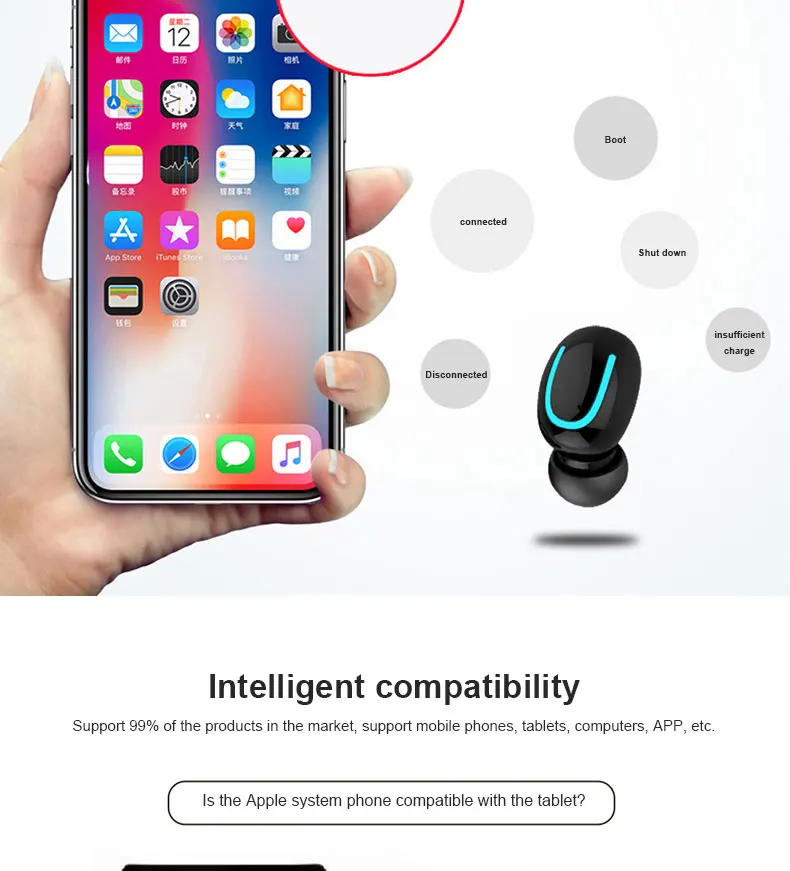 Bluetooth 5,0, наушники, TWS, мини, стелс, беспроводная, двойная связь, Спортивная гарнитура, 3D стерео наушники, гарнитура, наушники, спортивные