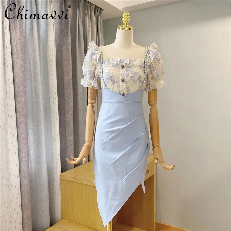 Женский костюм из двух предметов милая модная кружевная Строгая рубашка с