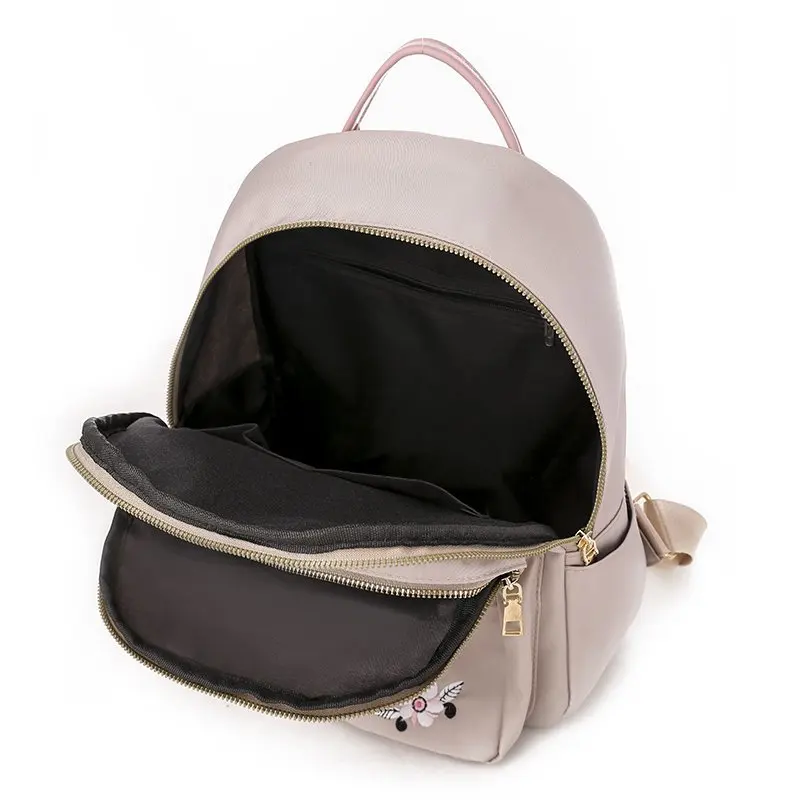 Модный женский рюкзак с вышивкой школьный ранец из ткани Оксфорд сумка на плечо