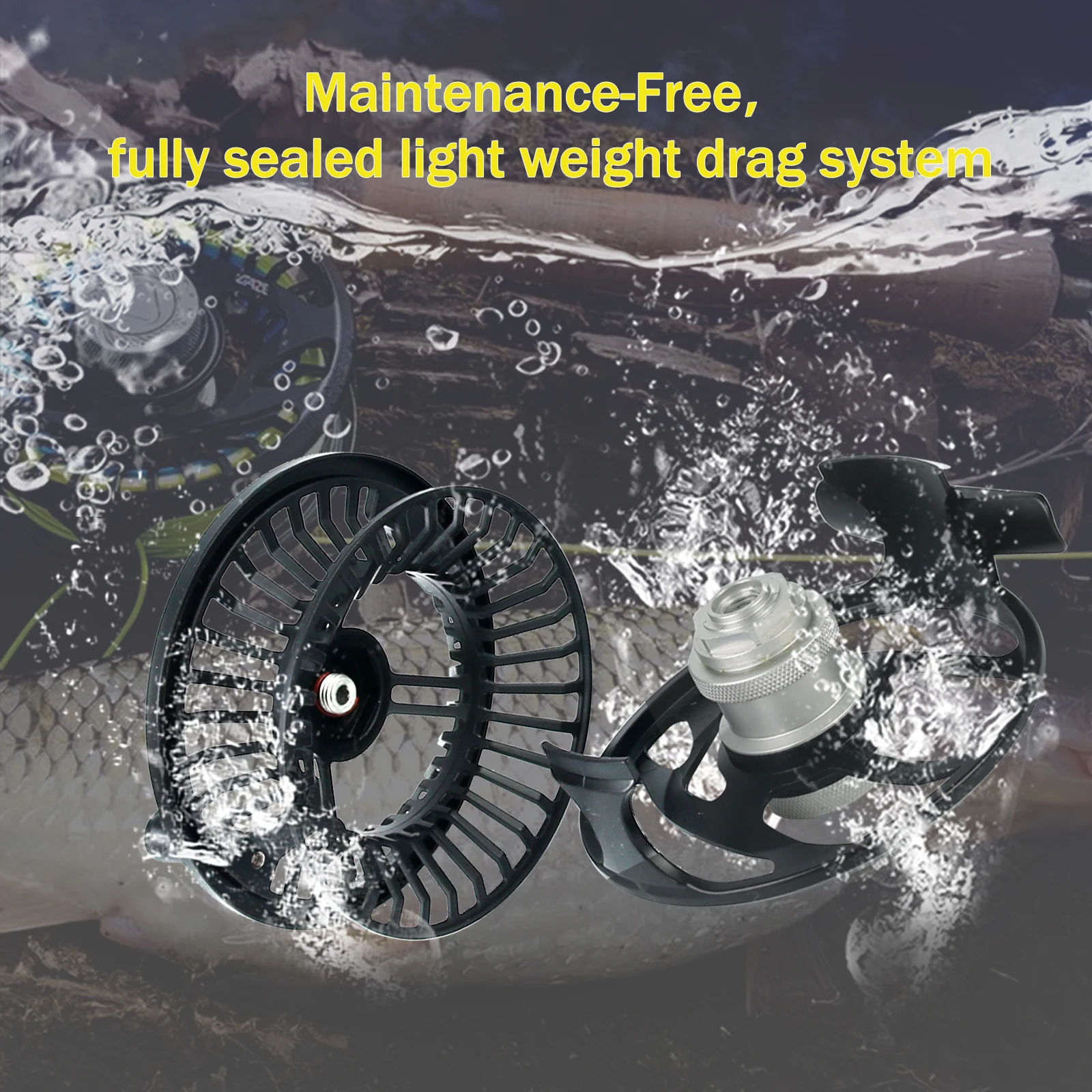 Катушка для ловли нахлыстом Maxcatch Look 4-7WT светильник Кая водонепроницаемая