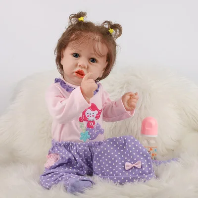 Кукла реборн мягкая на ощупь 58 см| |