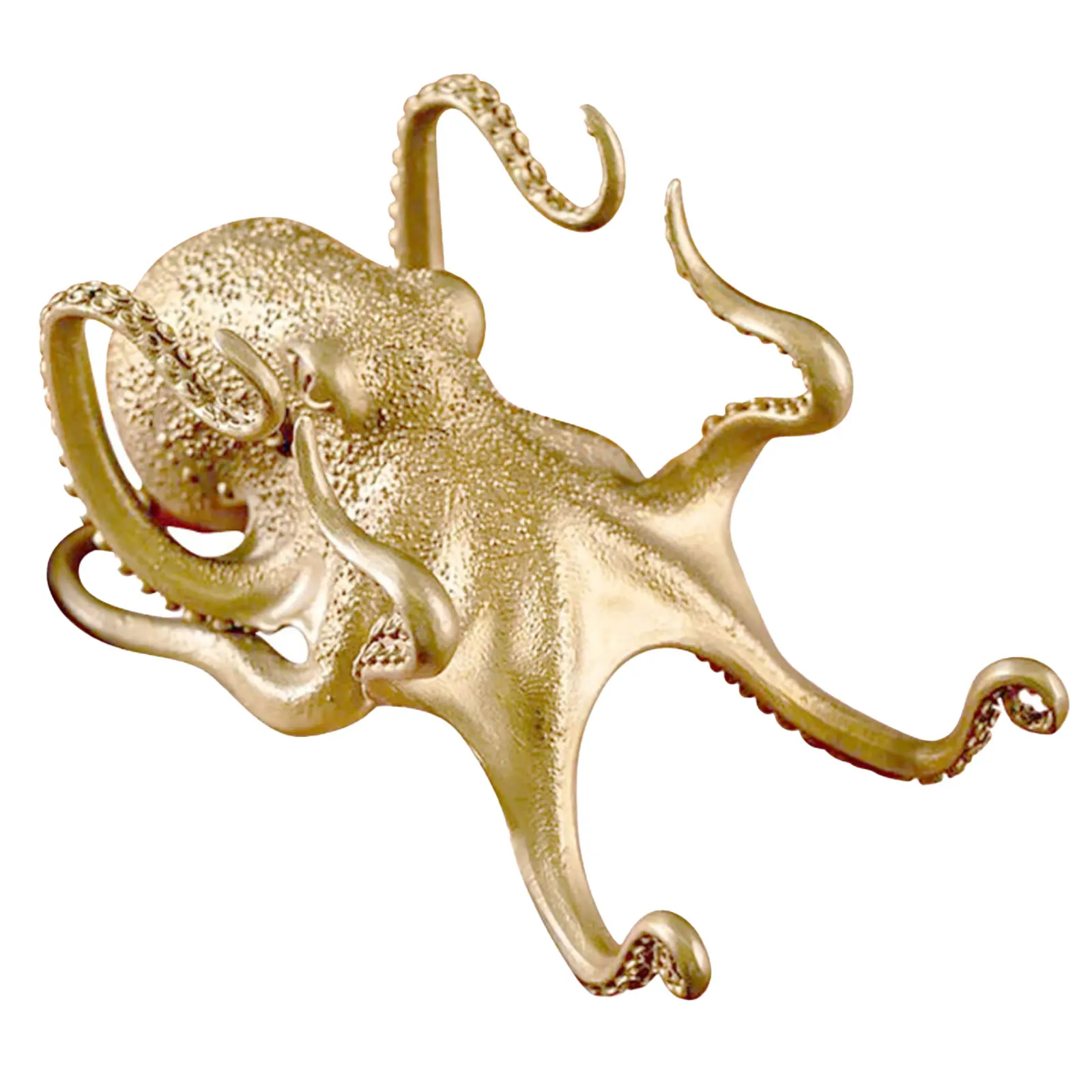 

Creative Octopus Mobile Phone Signature Pen Holder Gold Aluminum Alloy Octopus Lazy Mobile Phone Brush Play Stand Storage Stand
