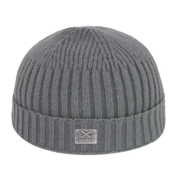gray Skullies Beanies, зимняя мужская вязаная шапка, женские зимние шапки для мужчин, зимняя шапка Miki Docker с черепом, шапка Gorras Bonnet, Мужская Шапка-бини - Цвет: gray