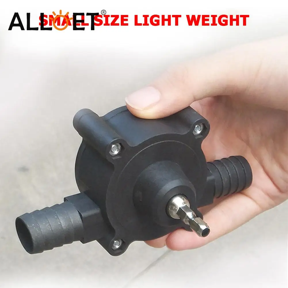 Household Portable Electric Drill Pump Diesel Oil Fluid Water Mini Hand Self-priming Liquid Transfer Pumps | Обустройство дома