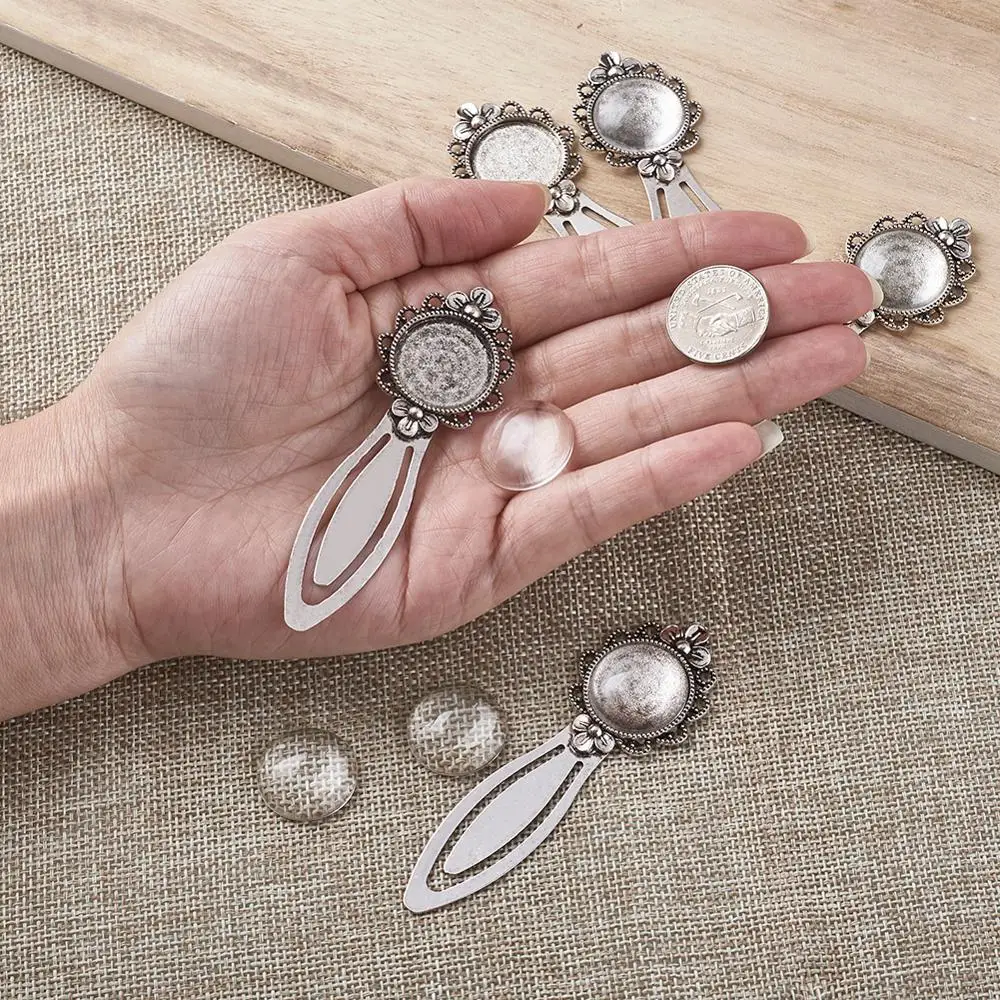 Прозрачный стеклянный кабошон в форме купола 20 мм Обложка для античного