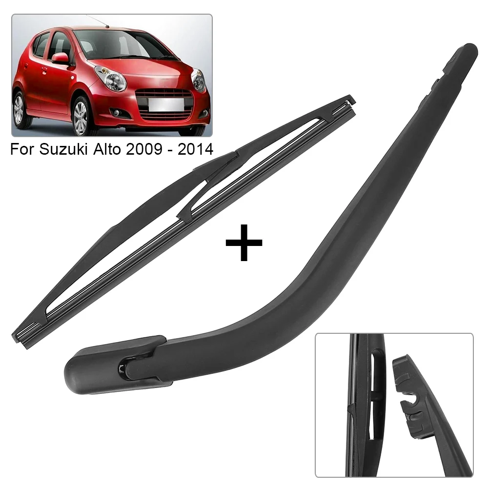 

LEEPEE Rear Wiper Blade and Arm Set Kit Windshield Rear Window For Suzuki Alto 2009 - 2014 Car Wiper Blades Blade Set 2pcs