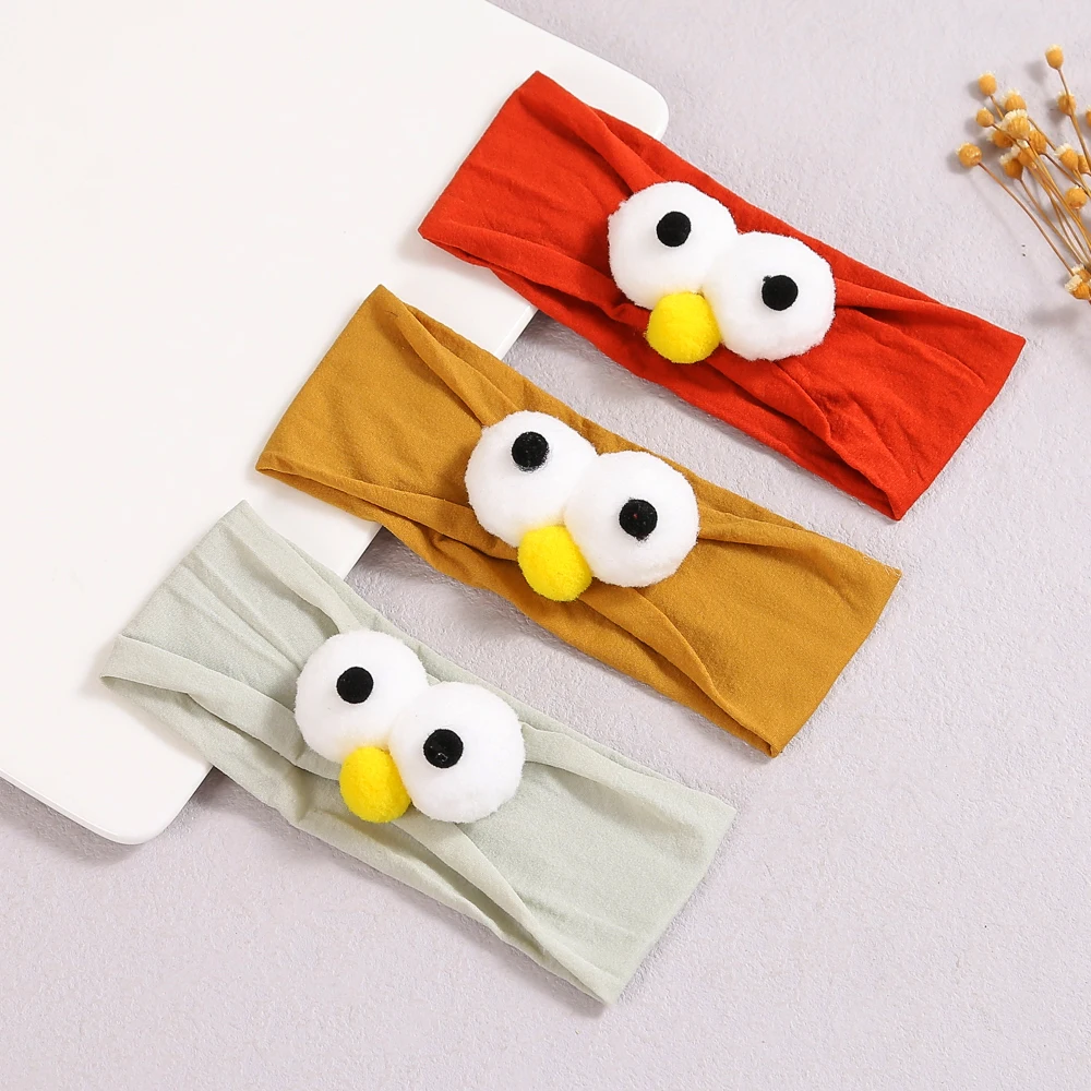 

Baby Headband Cartoon 3D Eyes Headbands For Baby Girl Soft Nylon Hairband Kawaii Girls Hair Accessories Child Headwear