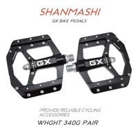 shanmashi ultralight mountain bike pedals platform cnc aluminum alloy bearings bicycle pedal mtb bxm pedals non slip flat pedals