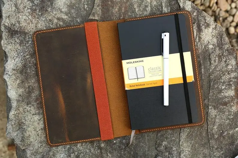 Кожаный чехол для ноутбука Moleskine Classic notebook ретро кожаный Big Cahier Volant Journal