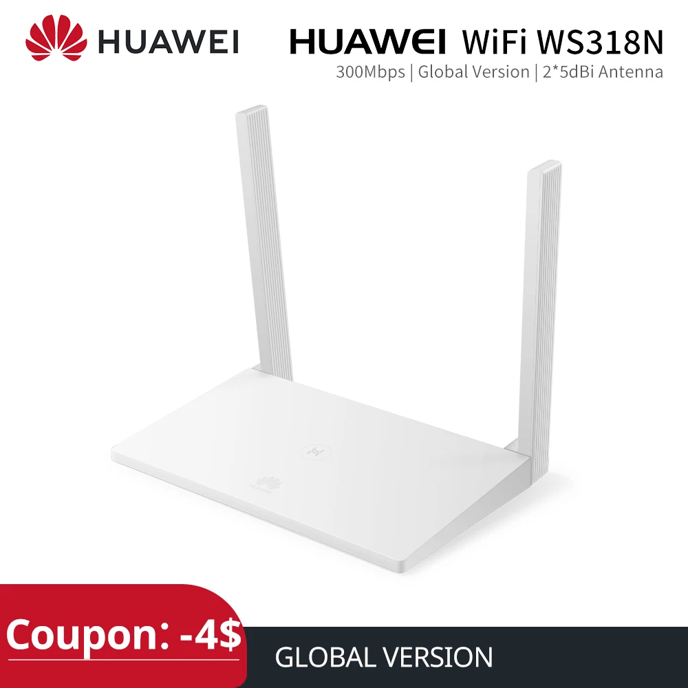  Wi-Fi-роутер HUAWEI WS318n, 2,4 ГГц, 300 Мбит/с 