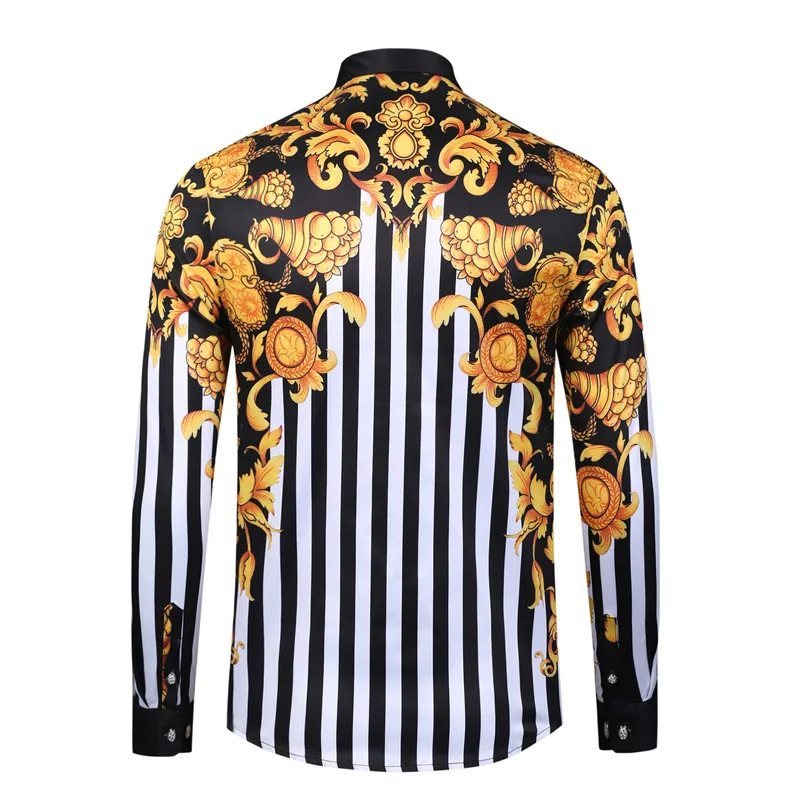 

high-quality european-style casual fashion men's long-sleeve shirt
