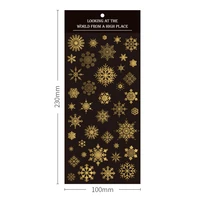 1 sheets golden line snow flakes paper sticker notebook computer phone diy decorative stickers
