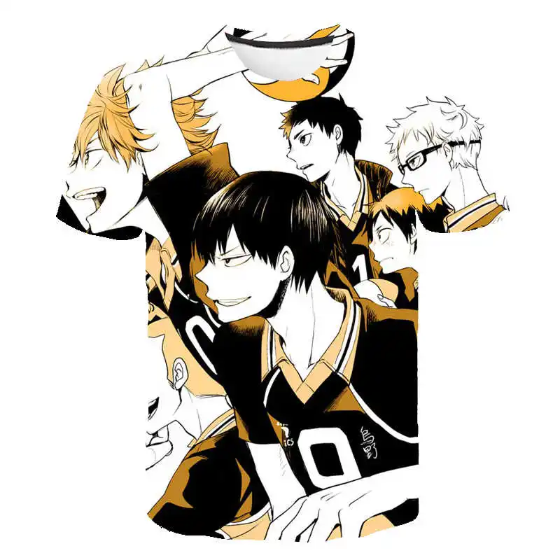 

3-14 Years Kids Teens Summer Short Sleeve Anime 3D Printed Children T-shirt Kids Boys Girls Tops Toddler Funny Cartoon For Kids