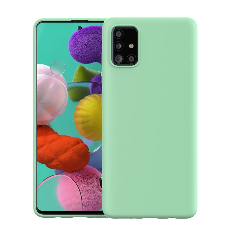 Чехол для телефона Samsung Galaxy A51 a71 Мягкий силиконовый чехол с полной защитой