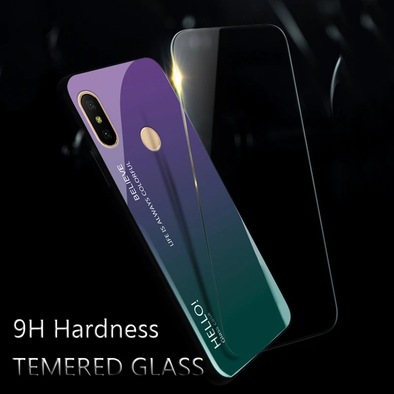 Чехол из закаленного стекла UPaitou для Xiaomi Redmi Note 5 Pro Plus 5A Prime мягкий чехол ТПУ с
