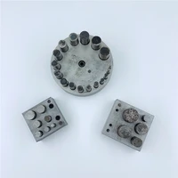 jewelers disc cutter punch set 7 holes metal circle round mold cutting punching jewelry tools
