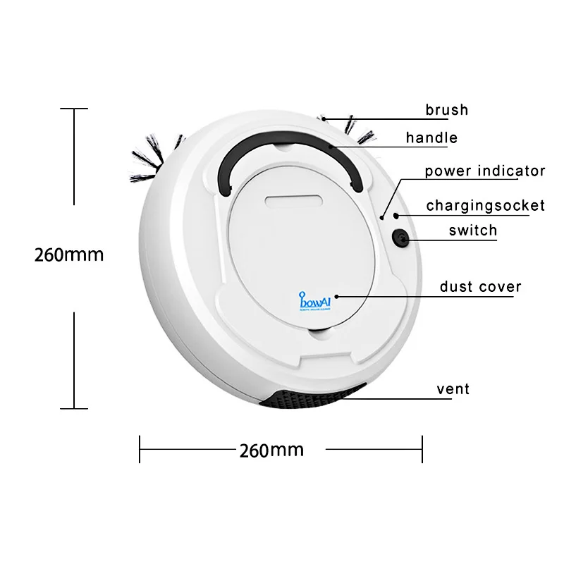 

Robot vacuum cleaner three-in-one automatic rechargeable intelligent wet and dry sweeping robot vacuum cleaner cordless vacuum