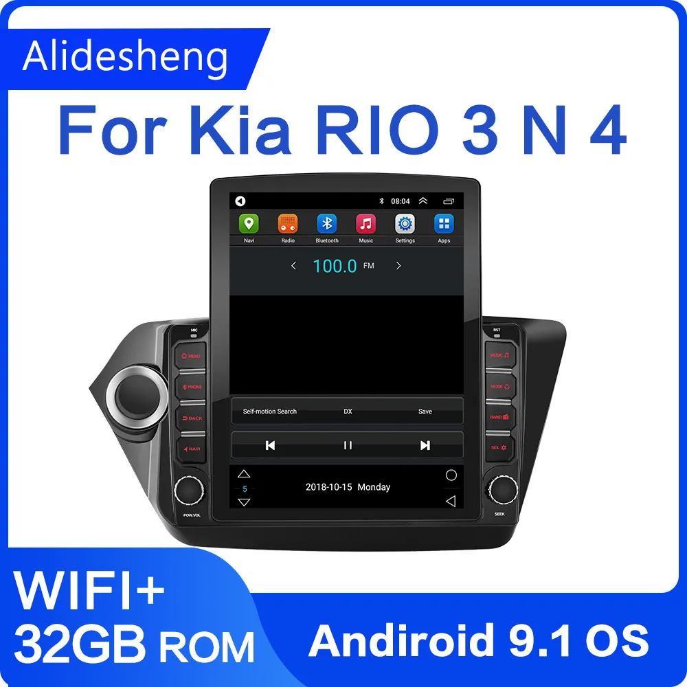 Автомобильный мультимедийный плеер экран 9 7 дюйма Tesla для Kia RIO 3 4 Rio 2010-2016 android 1 |