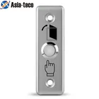 Кнопка выключения из нержавеющей стали, нажимной переключатель, Открыватель датчика двери, для магнитного замка, серебристый