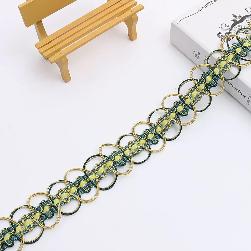 QGVLish 12M/lot 5cm Wide Curtain Lace Trims Belt Ribbons DIY Sewing Sofa Stage Tablecloth Clothing Chair Edge Trim Decor | Дом и сад