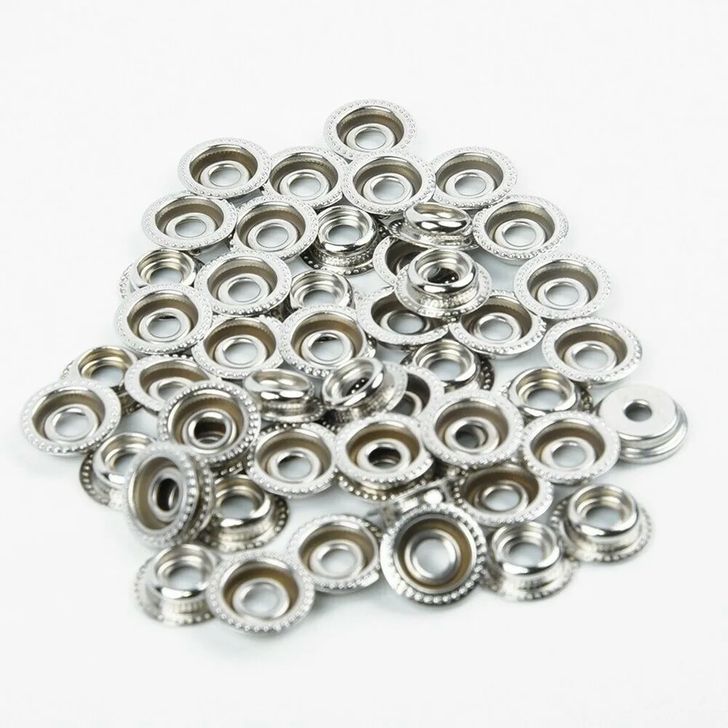Британские 15 мм 50 комплектов застежки Металлические Кнопки Застежки для