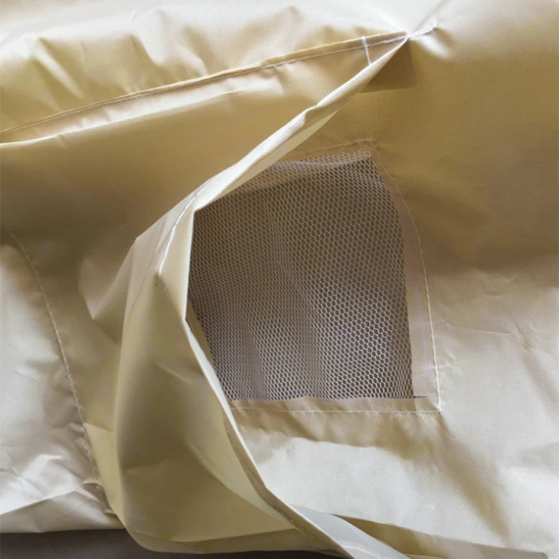 

Bbq Cooker Heavy Duty Waterproof Outdoor Beige Garden Courtyard Gas Grill Cover 150X61X122Cm