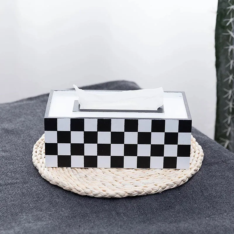 Wood Tissue Box Home Bathroom Toilet Paper Napkins Holder Car Storage Bags | Дом и сад