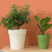 self absorbent green plant resin flower pot for home plastic flower pot for living room home gardening