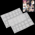 240 шт.10 листов, прозрачные двусторонние самоклеющиеся клейкие ленты для наращивания ногтей