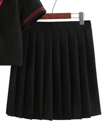 Skirt Японское школьное платье униформа косплей аниме форма моряка костюм Jk Униформа студентов плиссированная юбка средняя школа платья для девочек - Цвет: Skirt