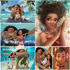Алмазная 5D живопись сделай сам, серия Disney, Моана, наборы для вышивки крестиком, полноразмернаякруглая Алмазная вышивка, мозаика, домашний декор, подарок