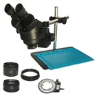 Монокулярный стереомикроскоп 3,5x-90X, Индустриальный микроскоп для ремонта печатных плат и сотовых телефонов, увеличительное стекло, линза с увеличением 0,5x и 2,0x, инструменты для коврика